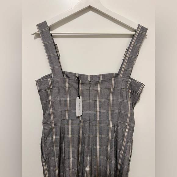 WeWoreWhat Corset Overalls in Grey Plaid - Picture 8 of 10